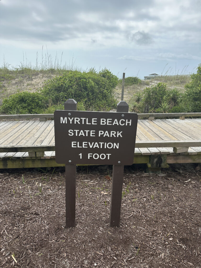 Myrtle Beach State Park Elevation 1 Foot