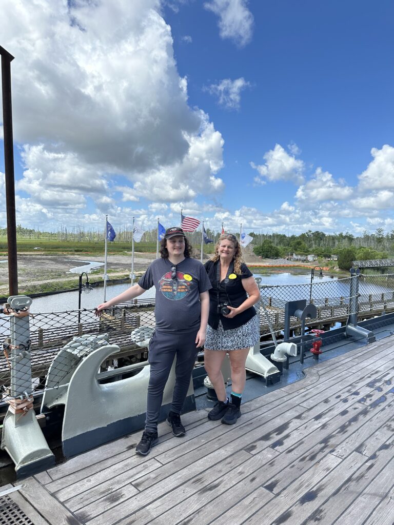 Karen and Bradley USS NC on a Myrtle Beach Day Trip