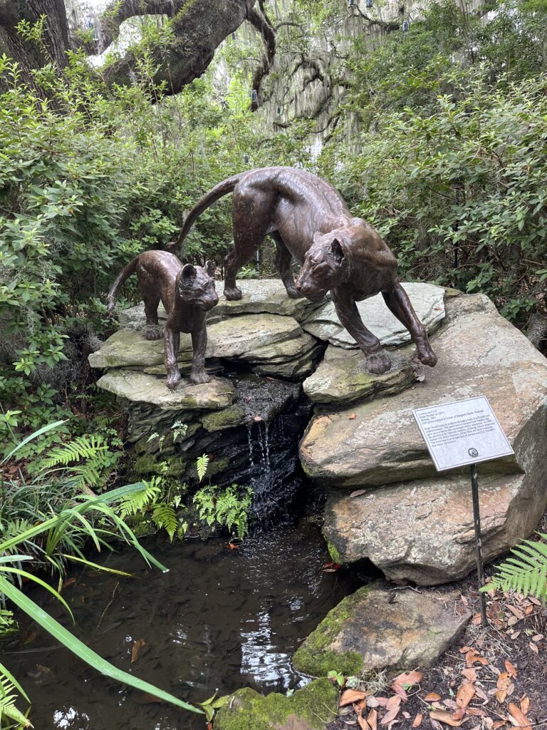 Lions Sculpture at Brookgreen Gardens