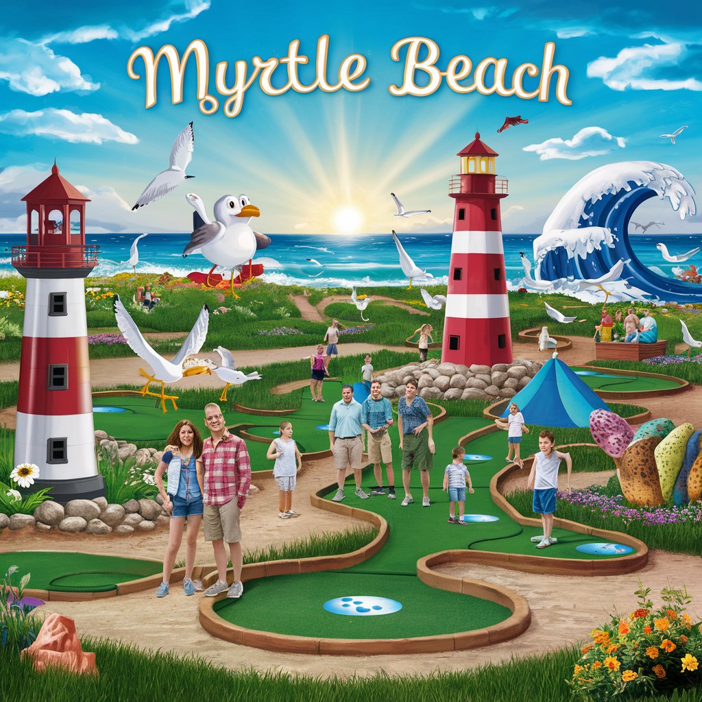 Myrtle Beach Mini Golf Poster