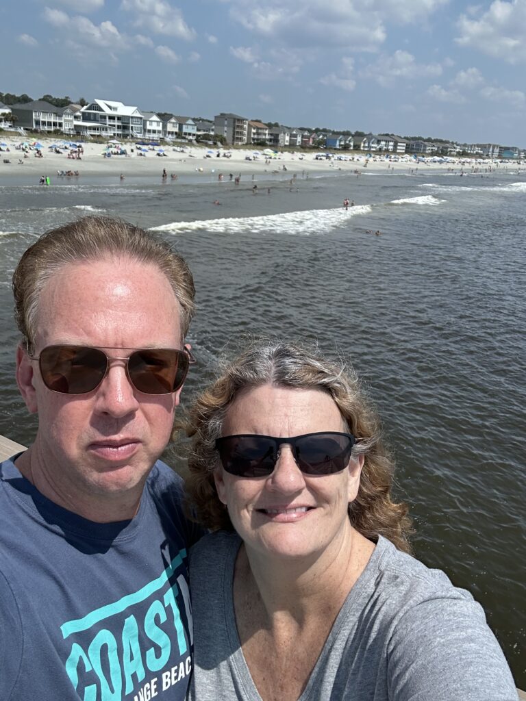 Dennis and Karen Stemmle enjoying Surfside Beach